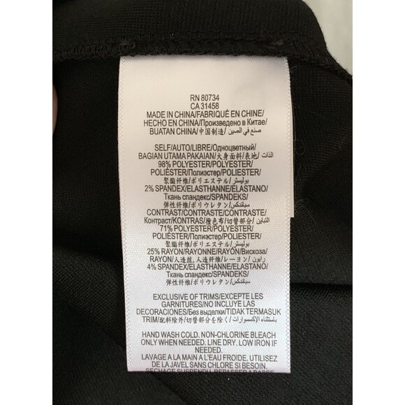 BCBG Generation Black Gunmetal Combo Metallic Sleeveless Dress Size 6 NWT - Picture 6 of 12